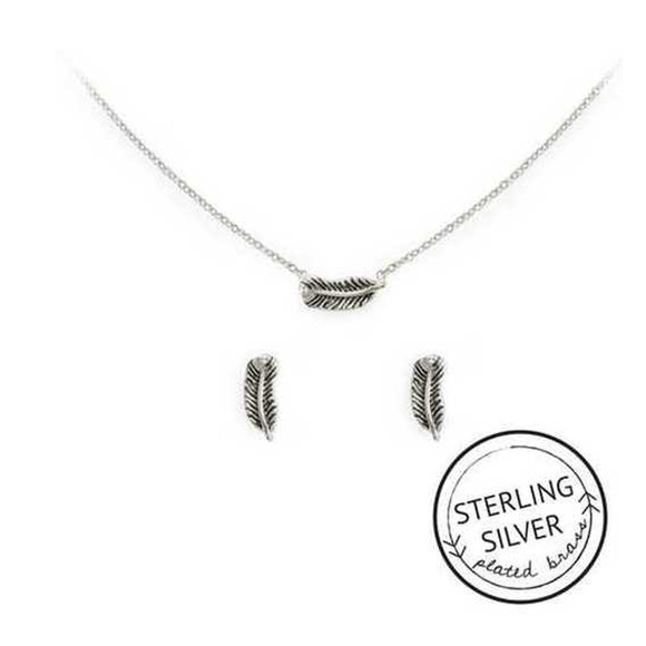 Kitsch Charm Jewelry Take Flight Jewelry Set Silver 3370 - Picture 1 of 5